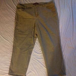 Gloria Vanderbilt olive green jeans sz22W